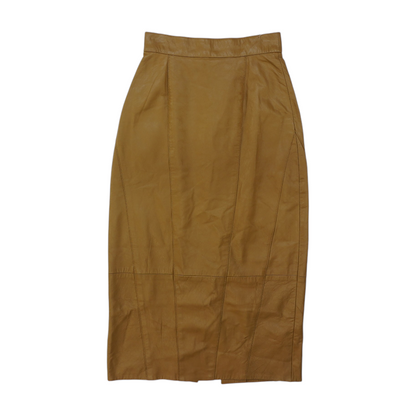 Vintage Brown Midi Skirt