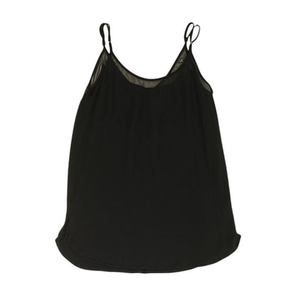 Black Solid Sleeveless Blouse