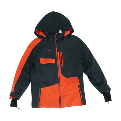Black Color Block Coat