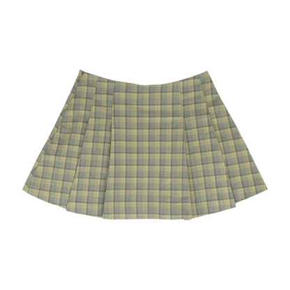 Multi Plaid Mini Skirt