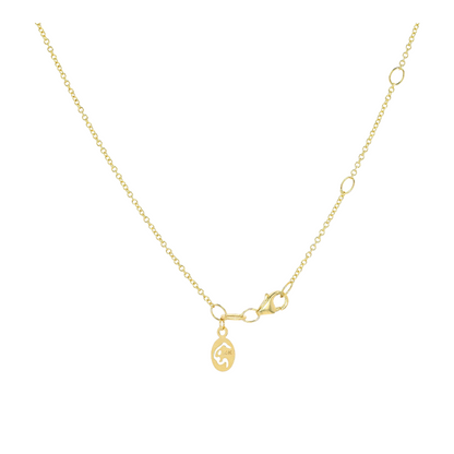 5 1/3 ctw 14K Yellow Gold Aquamarine Pendant Necklace