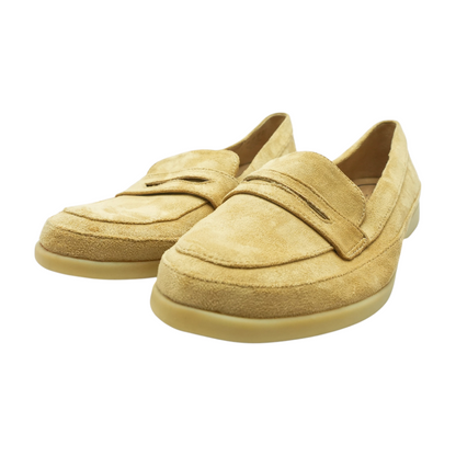 Tan Slip-On Flats