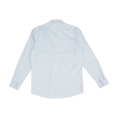 Blue Striped Long Sleeve Button Down