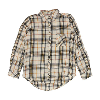 White Plaid Button Down