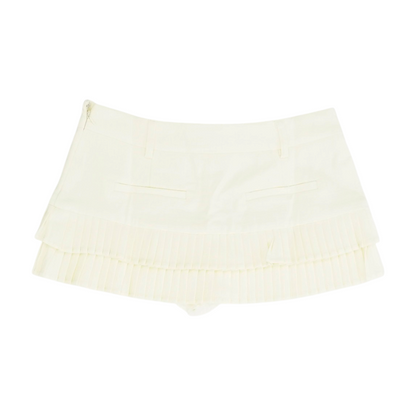 Ivory Mini Skort