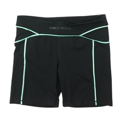 Black Solid Active Shorts