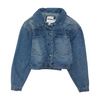 Blue Solid Denim Jacket