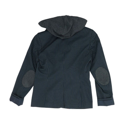 Navy Striped Lightweight Jacket
