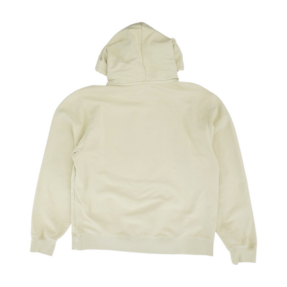 Beige Solid Hoodie Pullover