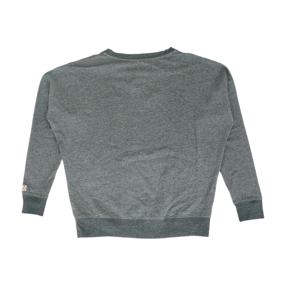 Gray Solid Sweatshirt Pullover