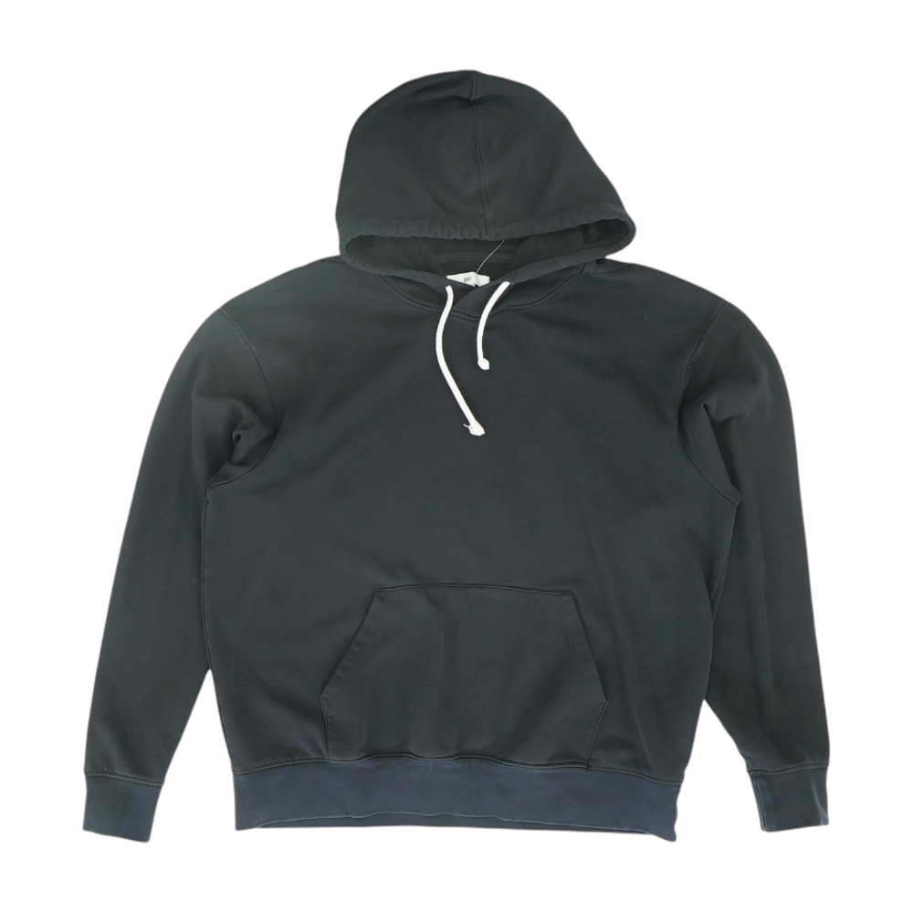Black Solid Hoodie Pullover