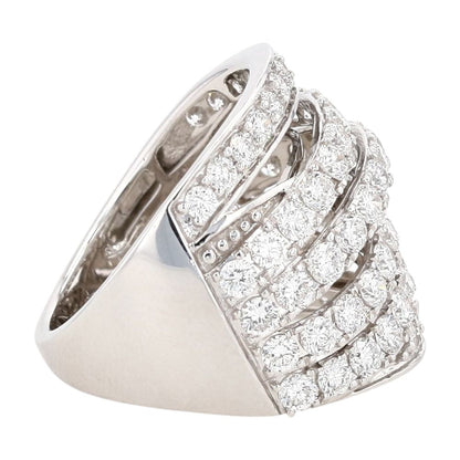3 ctw 14K White Gold Lab Grown Diamond Statement Ring