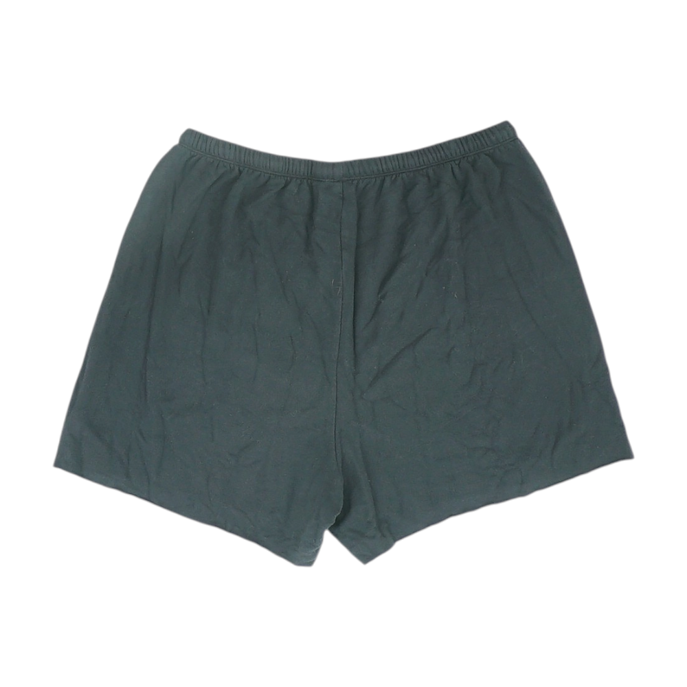 Black Solid Active Shorts