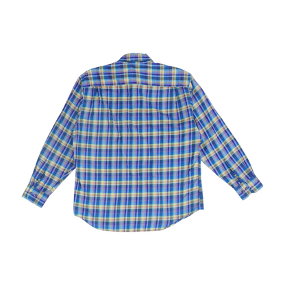 Multi Plaid Long Sleeve Button Down