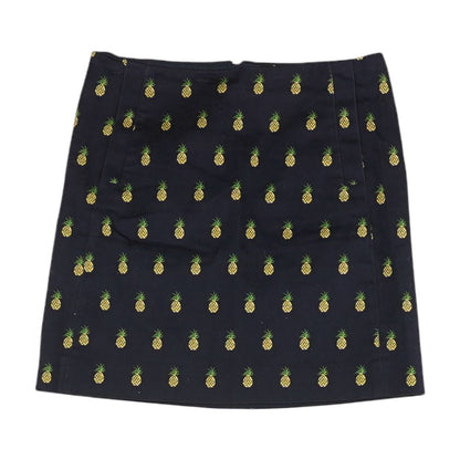 Navy Graphic Mini Skirt