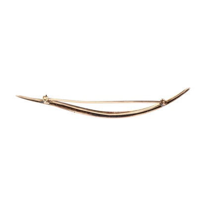 10K Yellow Gold Cultured Pearl Pin
