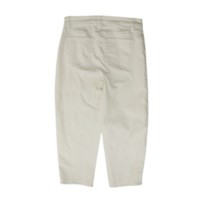 White Solid Chino Shorts