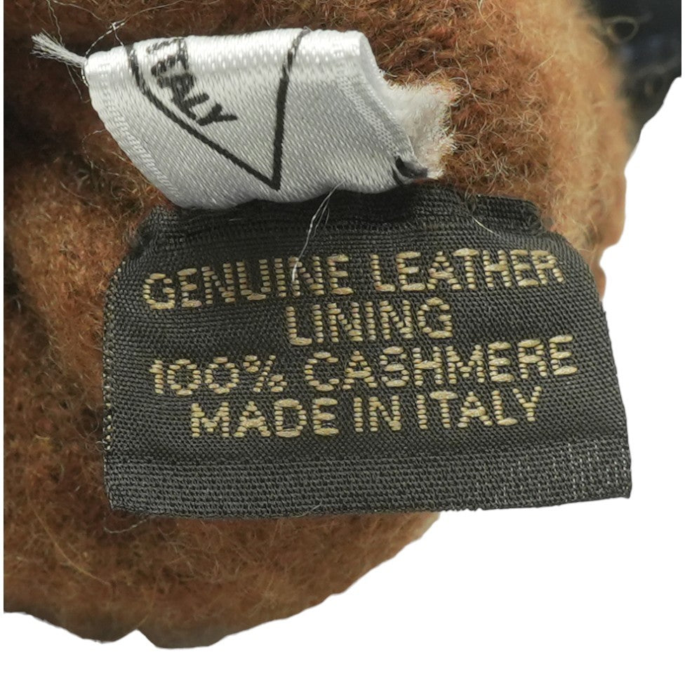 Two Tone Suede and Cashmere Gloves
