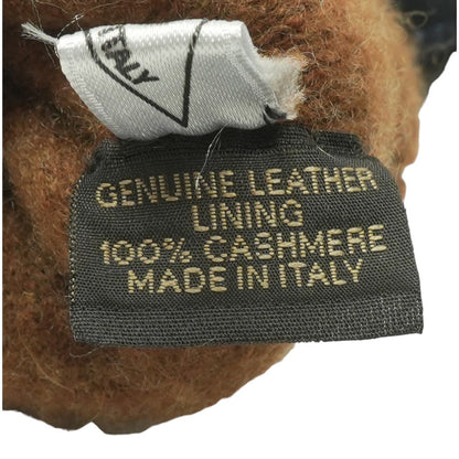 Two Tone Suede and Cashmere Gloves
