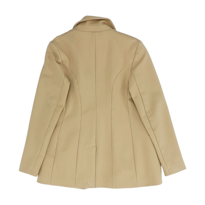 Khaki Solid Blazer