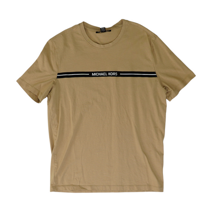 Tan Solid T-Shirt