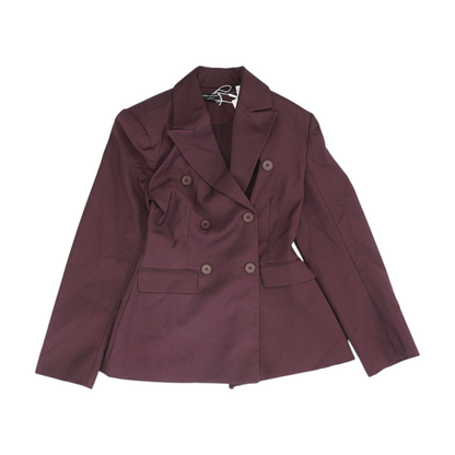 Maroon Solid Blazer