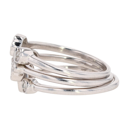 1/10 ctw Sterling Silver Diamond Fashion Ring
