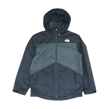 Black Color Block Rain Jacket