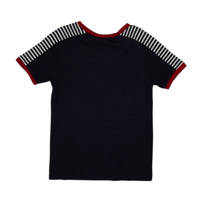 Navy Color Block T-Shirt