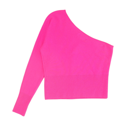 Neon Pink Pullover Sweater