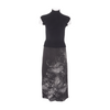 Black Print Midi Dress