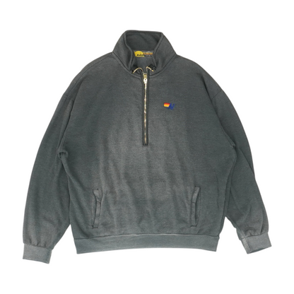 Charcoal Solid 1/4 Zip Pullover