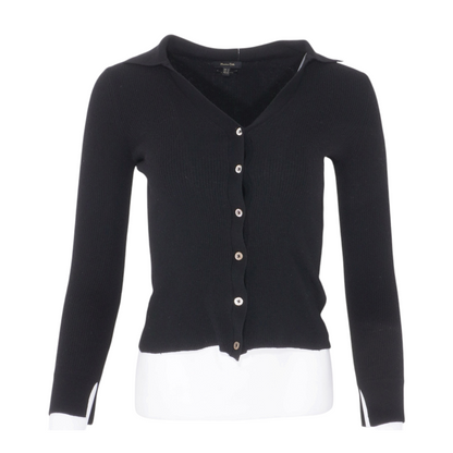 Black Cardigan Sweater