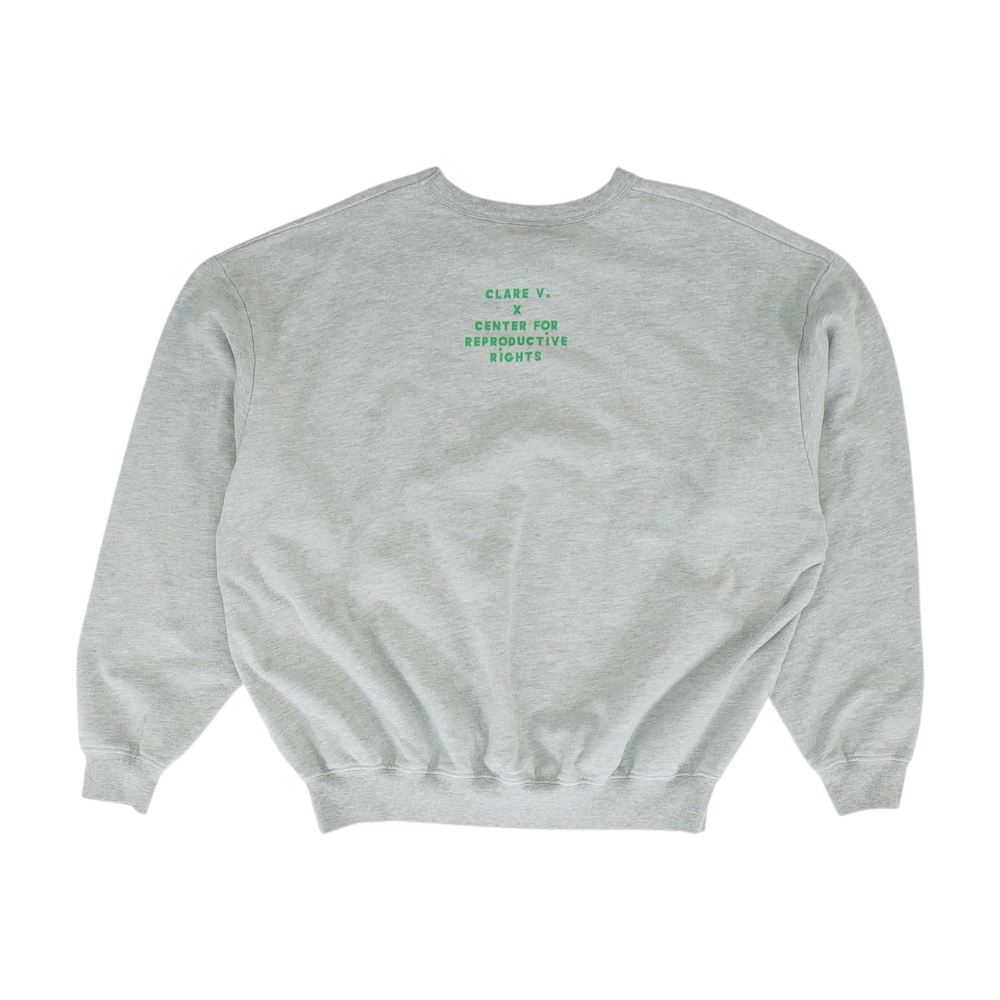 Gray Solid Sweatshirt Pullover