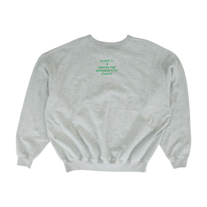 Gray Solid Sweatshirt Pullover