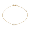 1/10 ctw 14K Yellow Gold Diamond Chain Bracelet