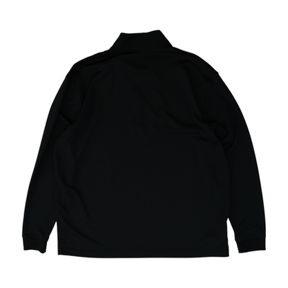 Black Solid 1/4 Zip Pullover