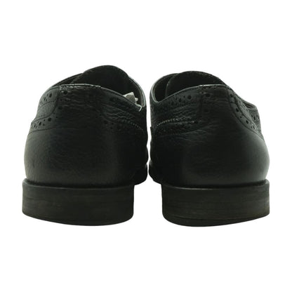 Black Leather Derby/oxford Dress Shoes