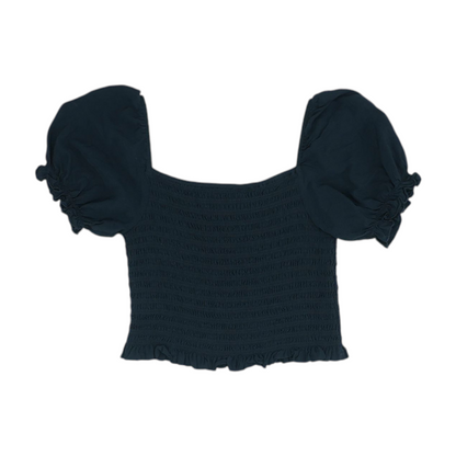 Black Cropped Blouse