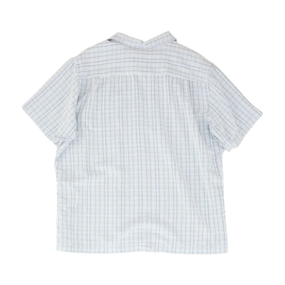 Blue Plaid Short Sleeve Button Down