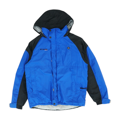Vintage Blue Color Block Jacket
