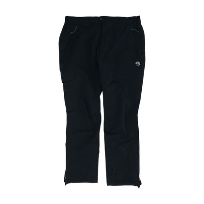 Black Solid Active Ski Pants