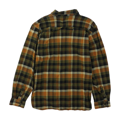 Brown Plaid Flannel Button Down