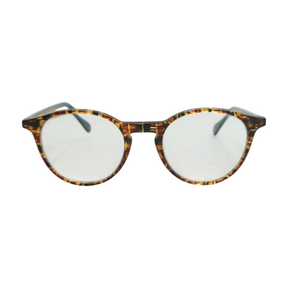 Brown No Gender 1 Round Prescription Eyewear