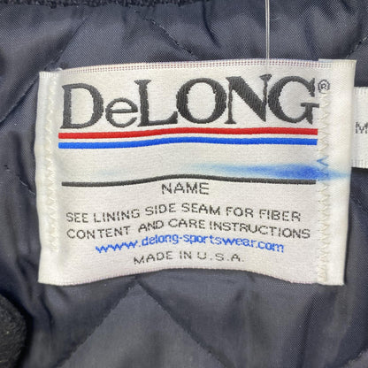 Vintage Black Solid Varsity Jacket