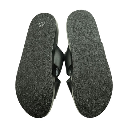 Black Casual Slide Sandals