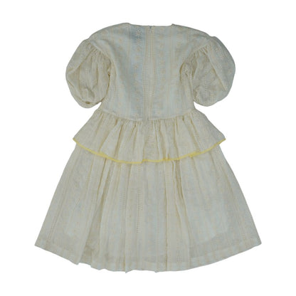 Ivory Embroidery Detail Dress