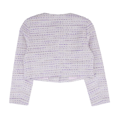 Lavender Print Blazer