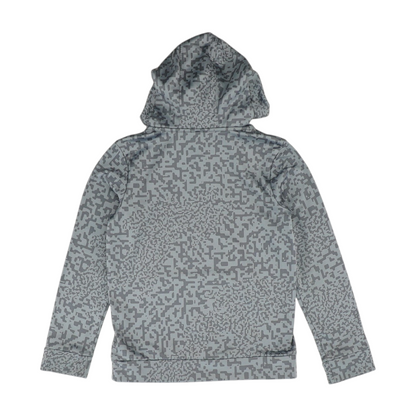 Gray Abstract Hoodie Pullover