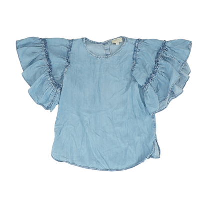 Blue Petite Blouse